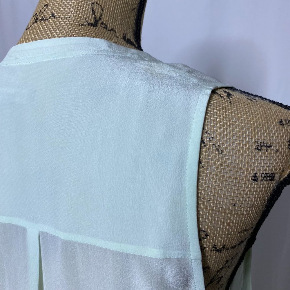 Eileen Fisher Mint Silk Blouse - Picture 7 of 10